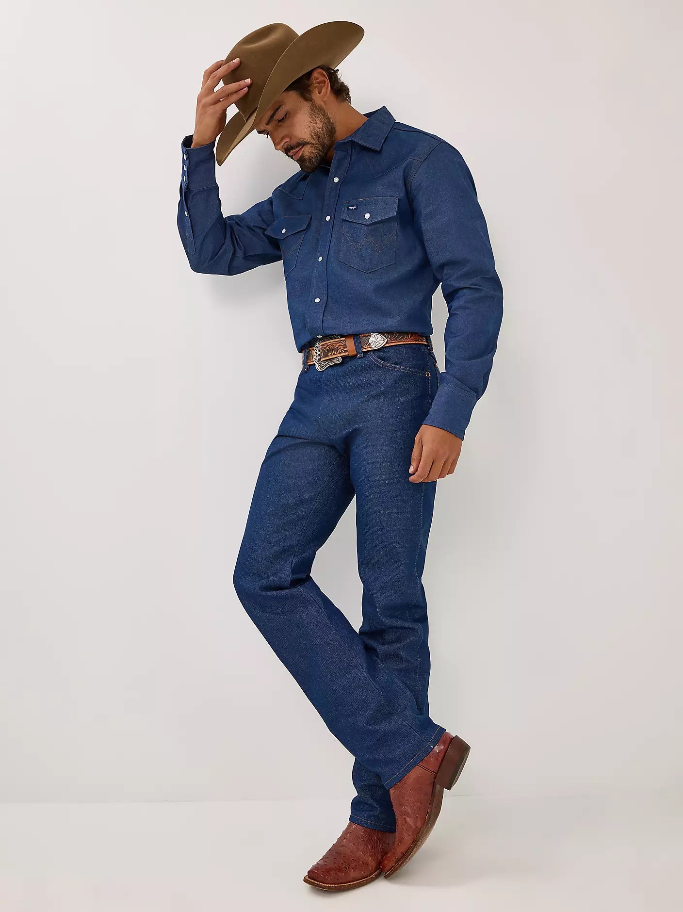 Wrangler Rigid Cowboy Cut Original Fit Jean in Rigid Indigo