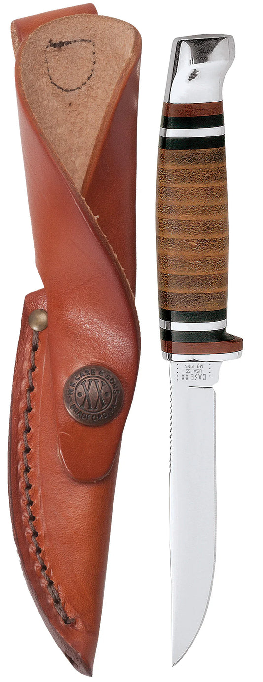 Case Leather Mini FINN Hunter with Leather Sheath