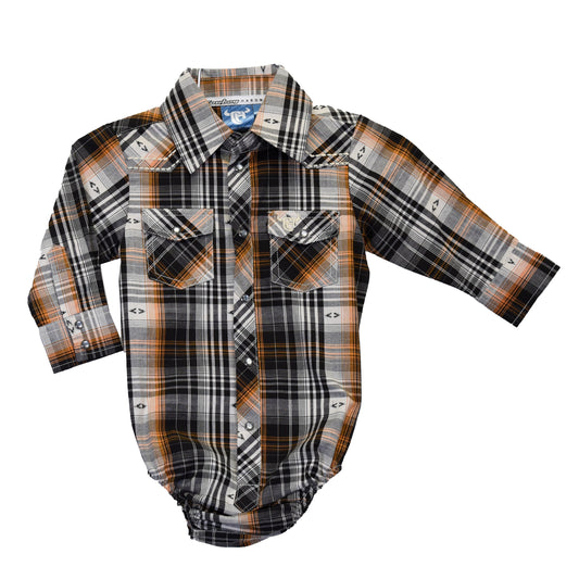 Cowboy Hardware Boy's Jacquard Long-Sleeve Infant Romper