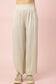 Woven Linen Sleeveless Top & Pants Set in Oatmeal