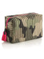 Shiraleah Ezra Quilted Nylon Large Boxy Cosmetic Pouch in Camo