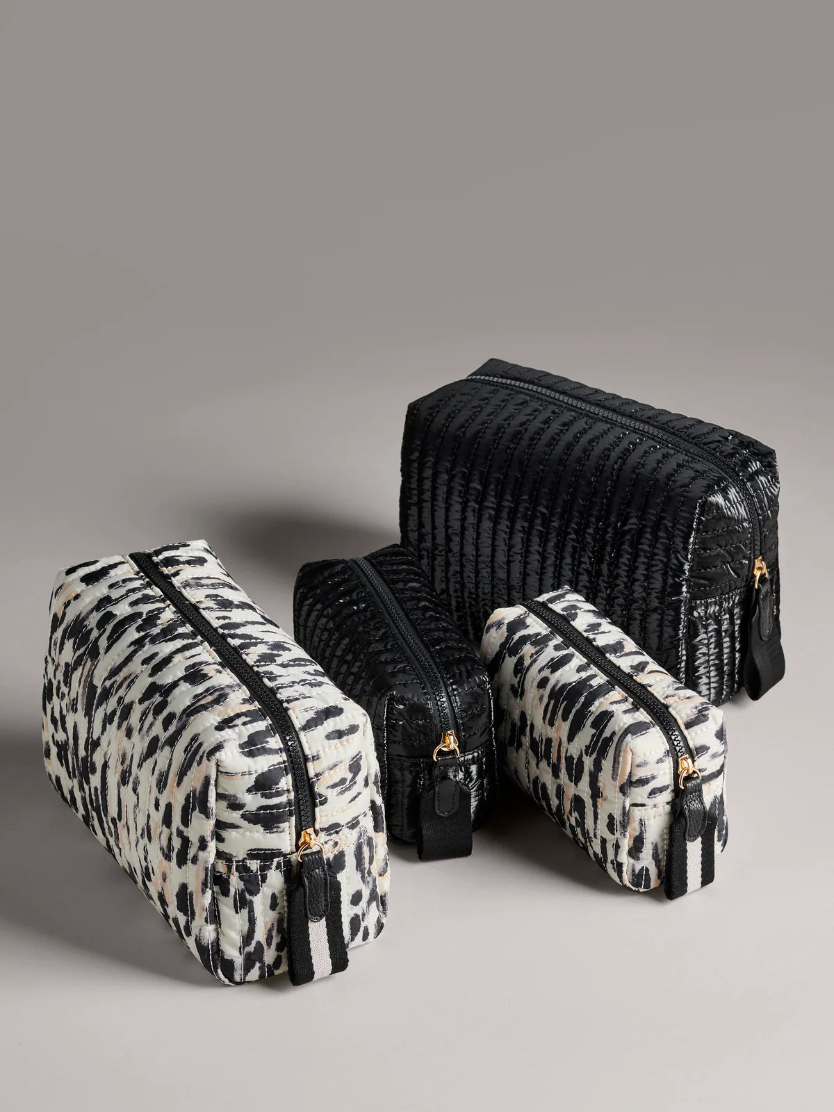Shiraleah Ezra Large Boxy Cosmetic Pouch in Leopard