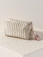 Shiraleah Logan Small Boxy Cosmetic Pouch in Gold