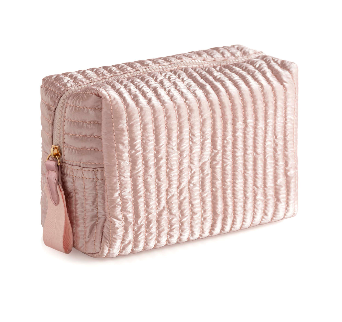 Shiraleah Logan Large Boxy Cosmetic Pouch in Rose