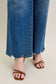 Judy Blue High Waisted Tummy Control Chew Hem Wide Leg Jean