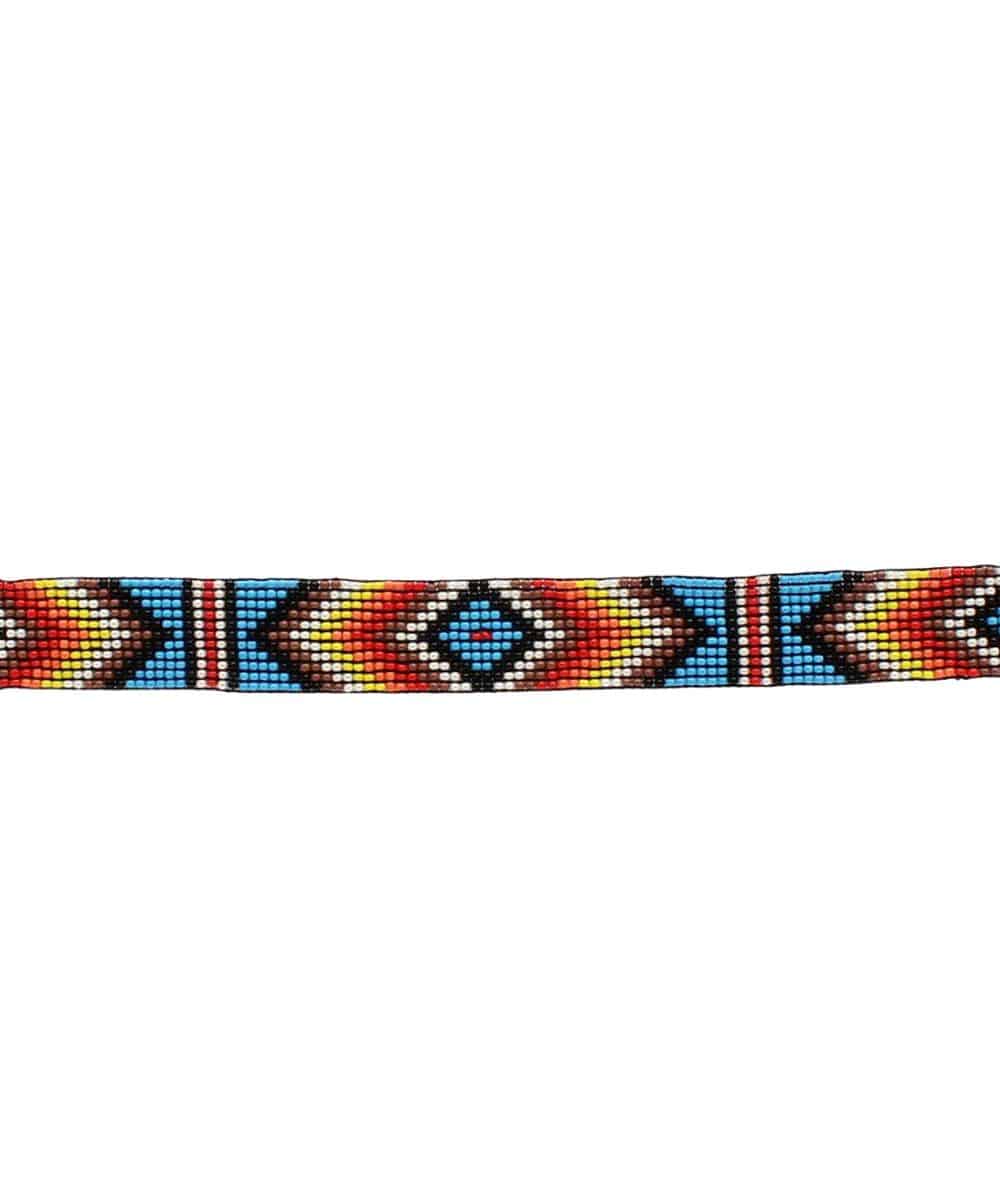 Aztec Beaded Stretch Hatband