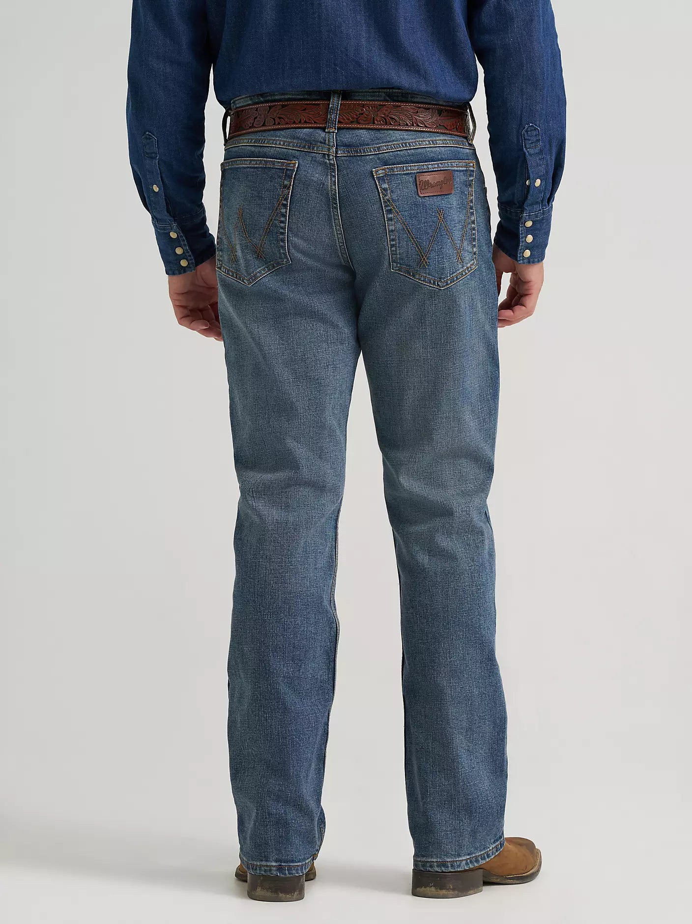 Wrangler 20X Active Flex Regular Fit Jean in Stone Blue