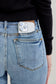 Judy Blue Nia Mid-Rise Yoke Cell Phone Pocket Dad Jeans