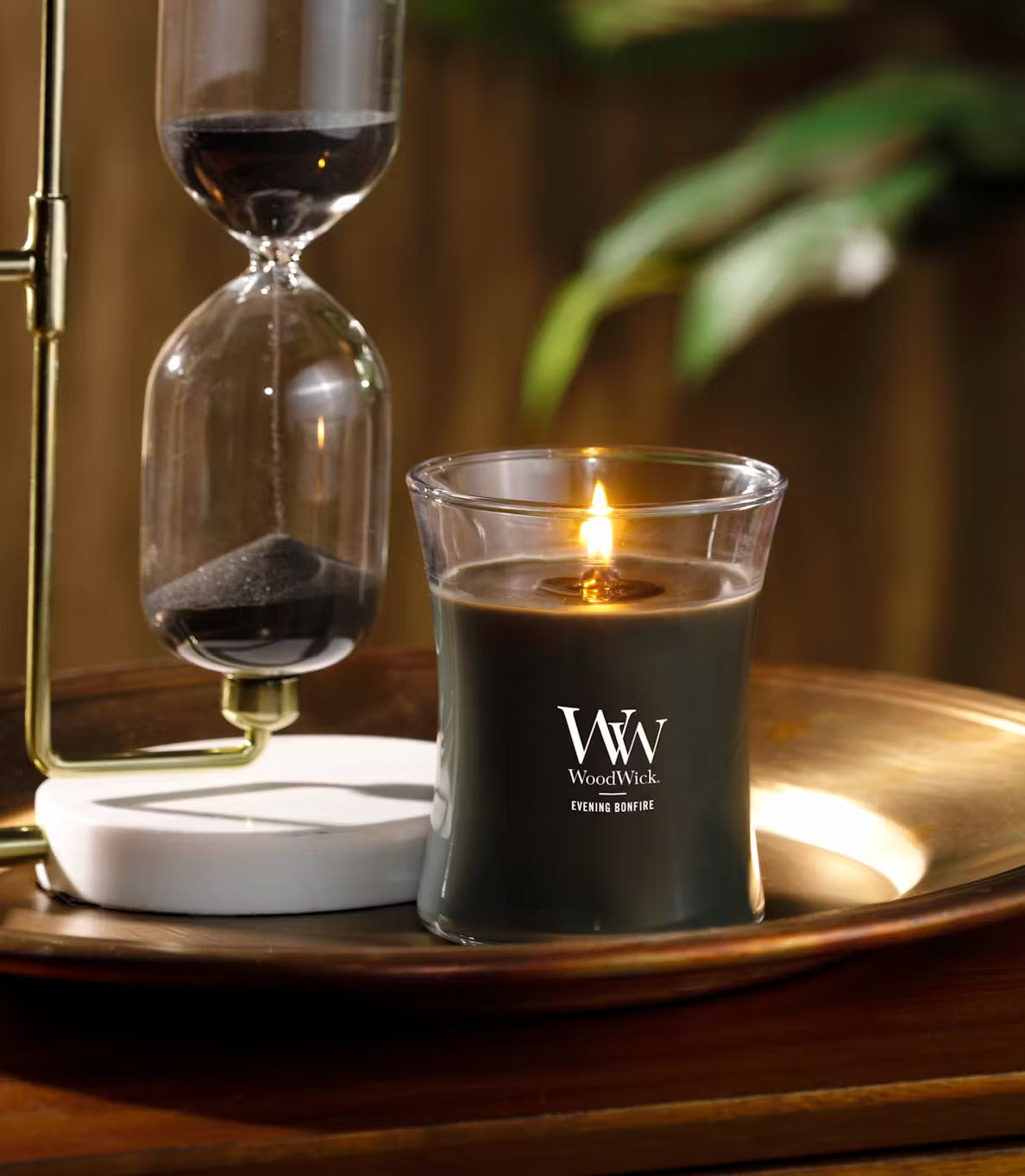 WoodWick Evening Bonfire Medium Hourglass Candle