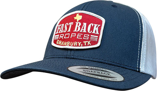 Fast Back Navy & White with Team Roper Patch Cap