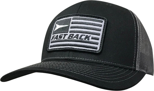 Fast Back Black & Charcoal Cap