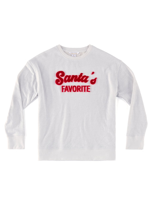 Shiraleah "Santa's Favorite" Ivory Sweatshirt