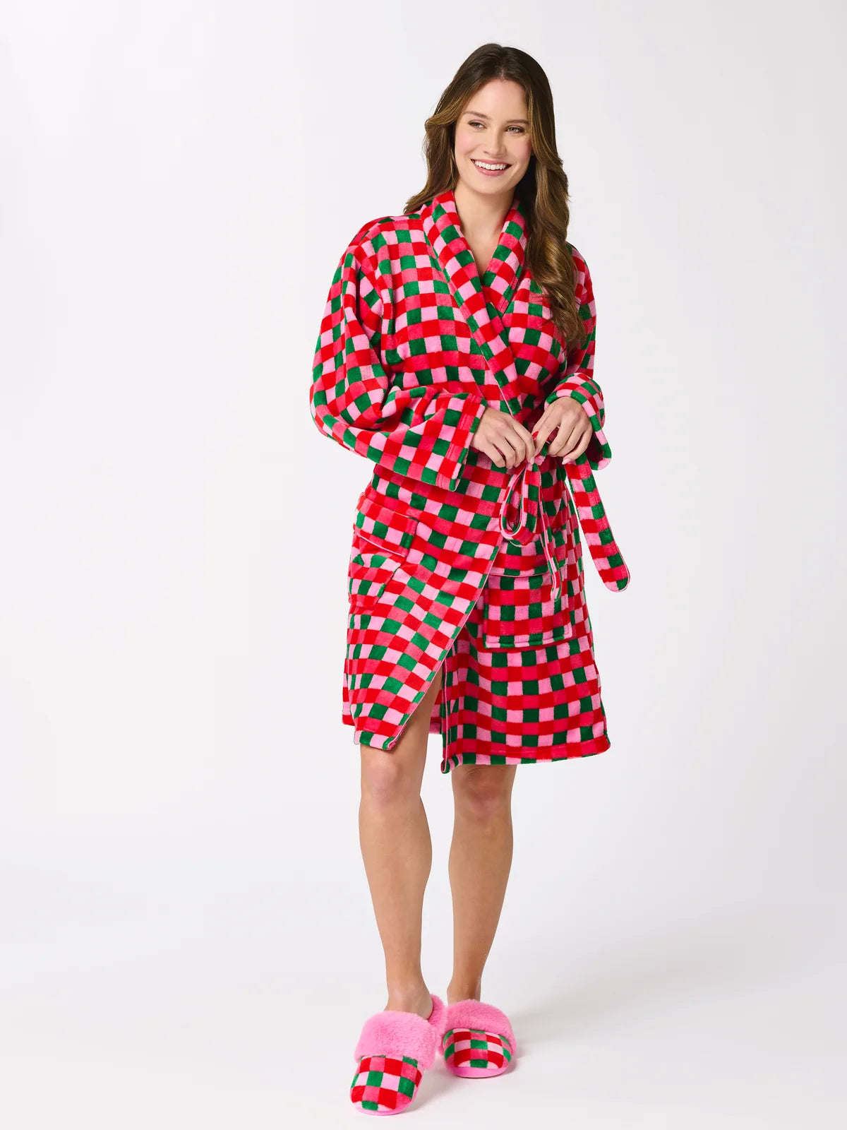 Shiraleah Multi Checkered Robe