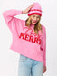 Shiraleah "Very Merry" Pearls Relaxed Sweatshirt