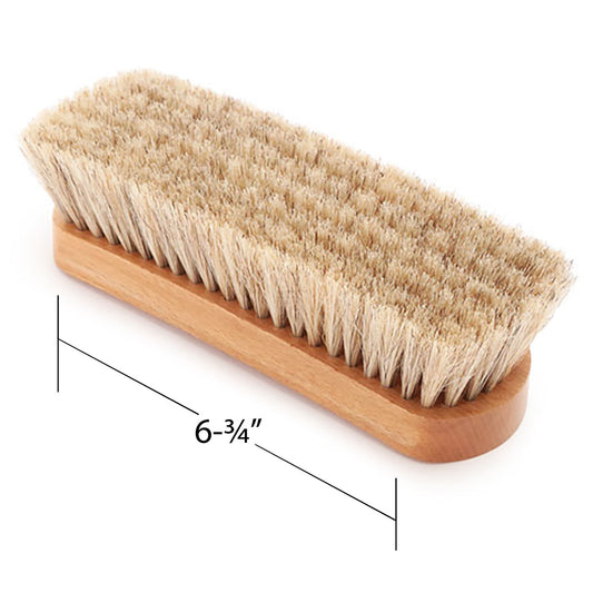 Gray 100% Horsehair Boot Brush