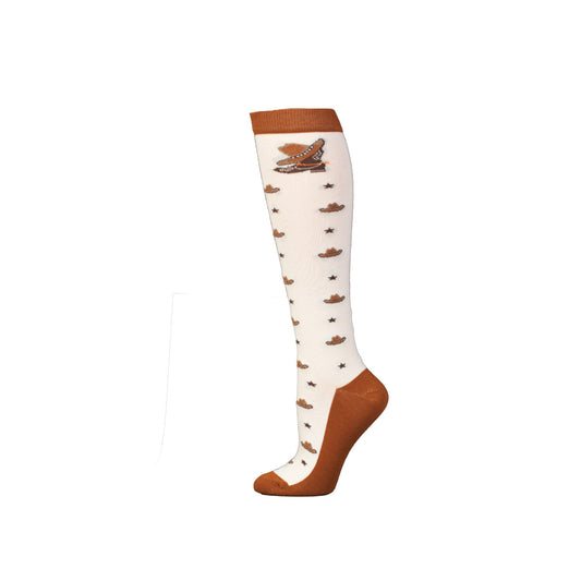 Boot Doctor Women's Hat & Stars Over the Calf Socks