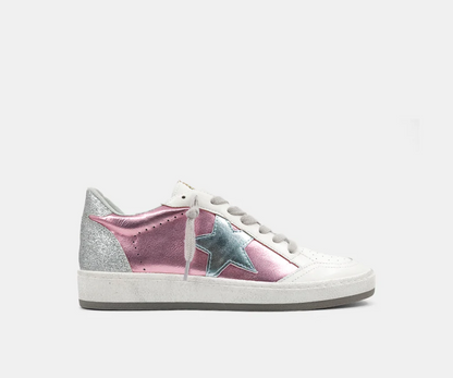 Shu Shop Paz Metallic Pink Sneaker