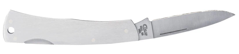 Case Brushed Stainless Steel Executive Lockback with Lanyard Hole