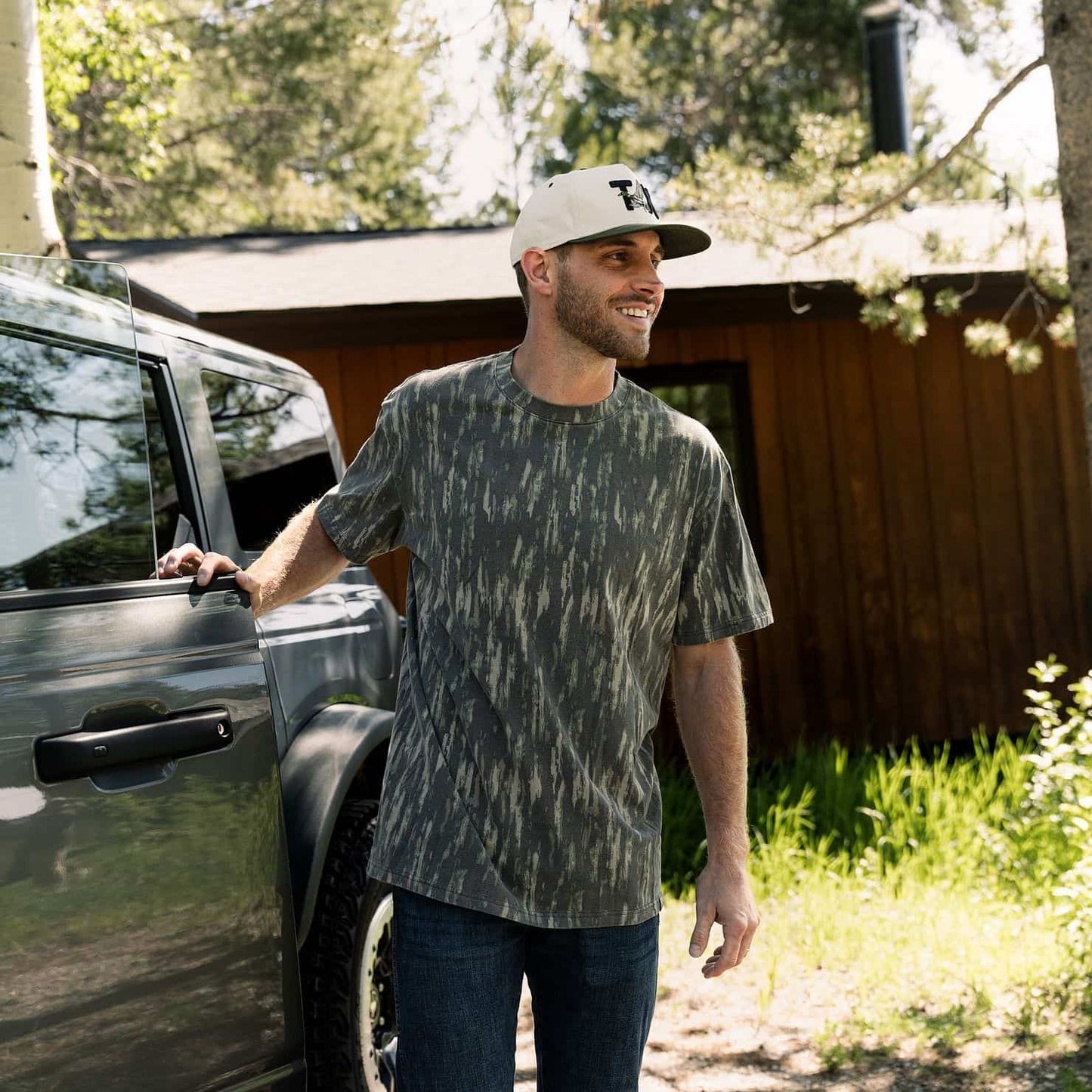 Burlebo Vintage Washed Tee in Midland Camo