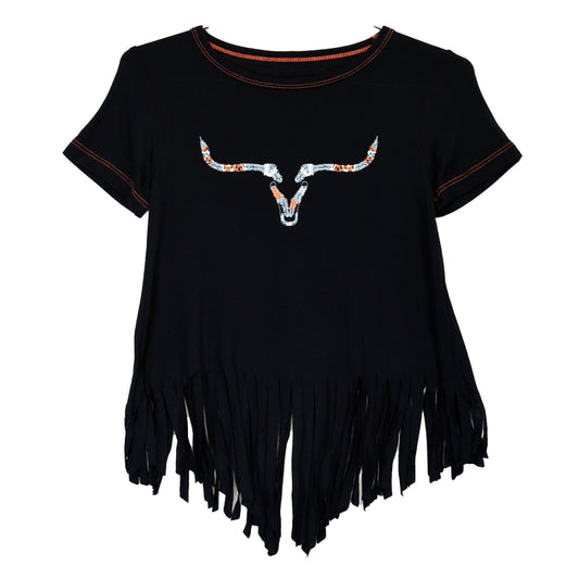 Cowboy Hardware Aztec Stitch Ghost Short-Sleeved Top