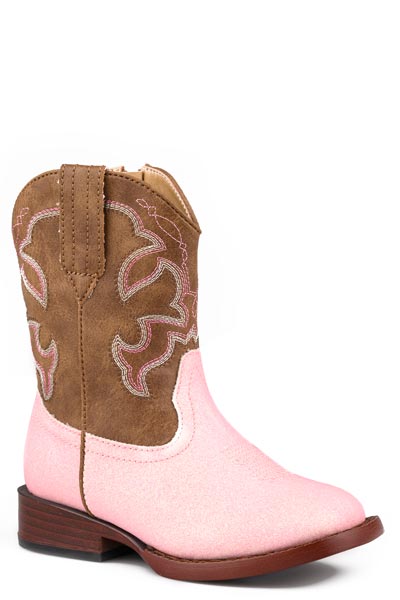 Roper Toddler Gretchen Pink Glitter Boots