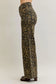 Judy Blue High Waist Retro Leopard Wide Leg Jeans