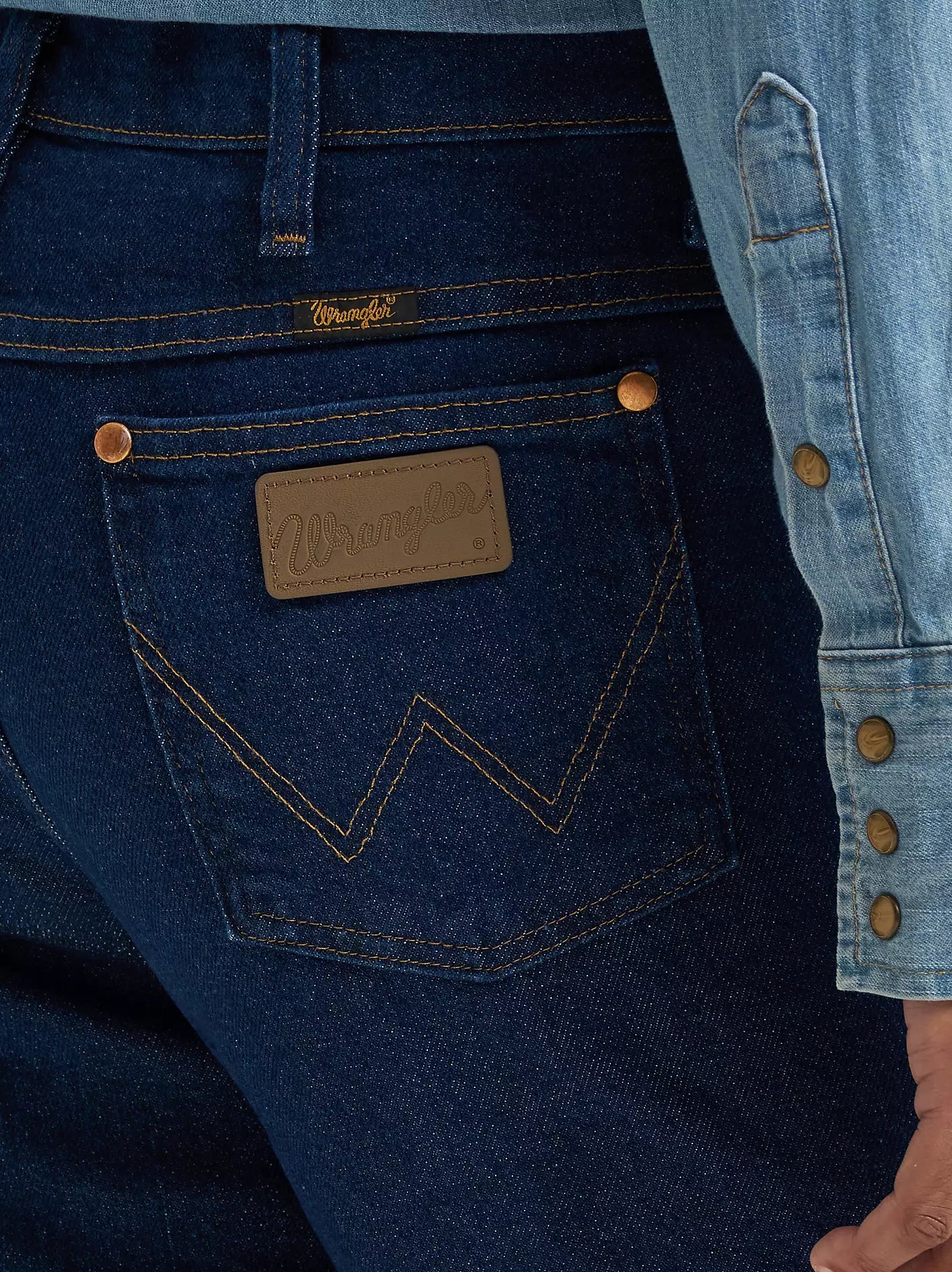 Wrangler Cowboy Cut Navy Stretch Slim Fit Jean