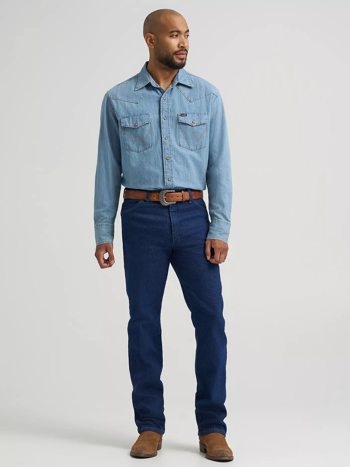 Wrangler Cowboy Cut Navy Stretch Slim Fit Jean