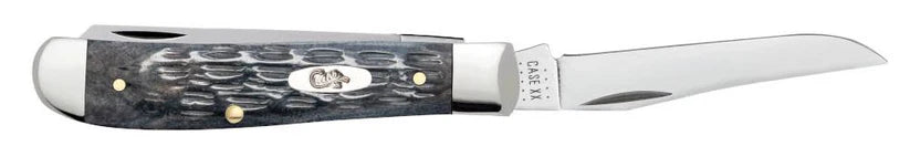 Case Pocket Worn Crandall Jig Gray Bone Mini Trapper