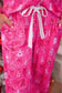 Pretty Pink Christmas Ruffle Pajama Set