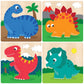 Chunky Wood Dinosaur Puzzles