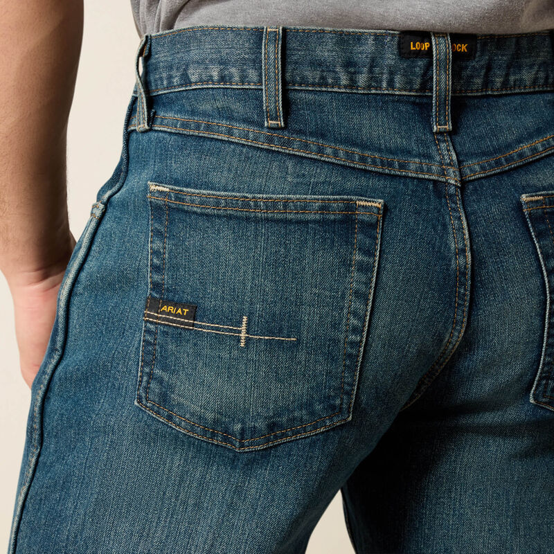 Ariat Rebar M4 Relaxed DuraStretch Basic Boot Cut Jean in Carbine