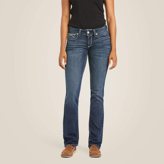 Ariat R.E.A.L. Mid Rise Stretch Ivy Stackable Straight Leg Jean