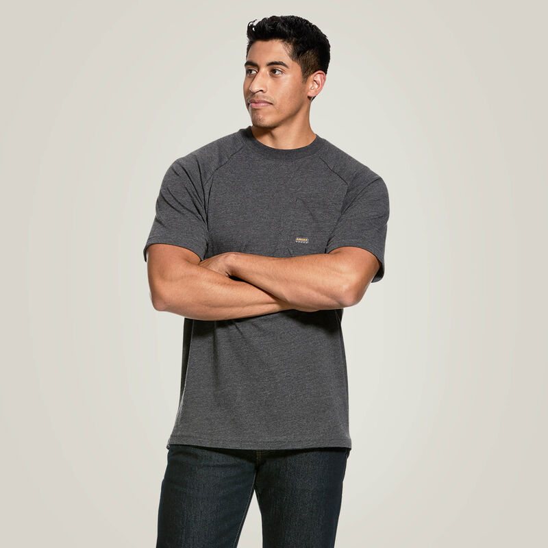 Ariat Rebar Cotton Strong T-Shirt in Charcoal Heather