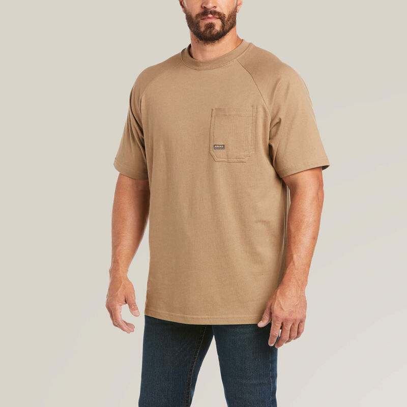 Ariat Rebar Cotton Strong T-Shirt in Khaki