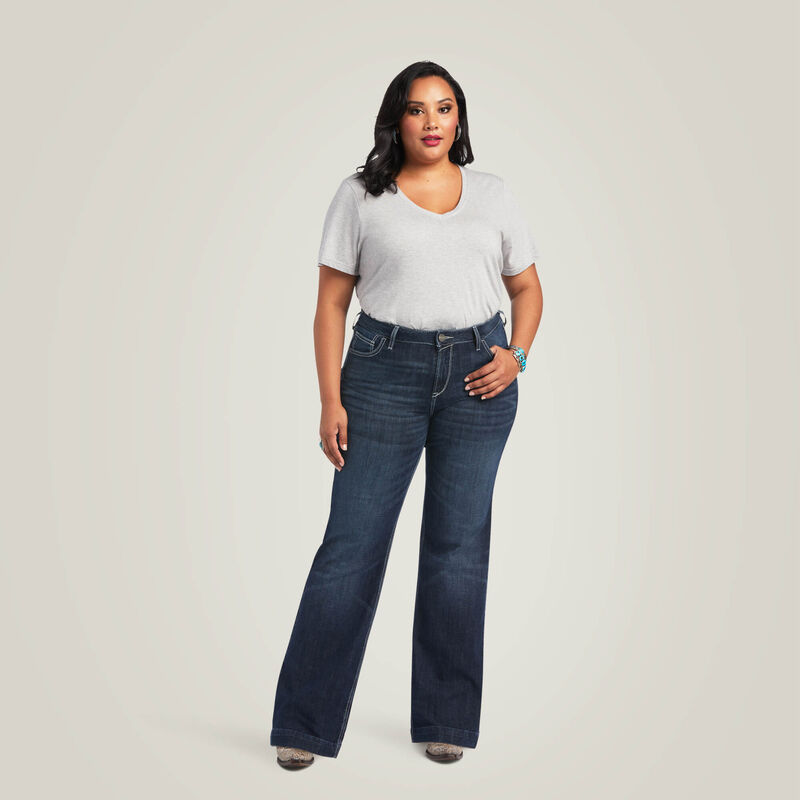 Ariat Women's Trouser Perfect Rise Aisha Wide Leg Jean