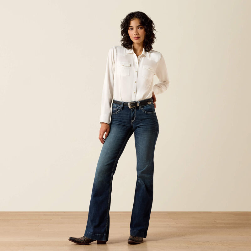 Ariat Women's Trouser Perfect Rise Aisha Wide Leg Jean