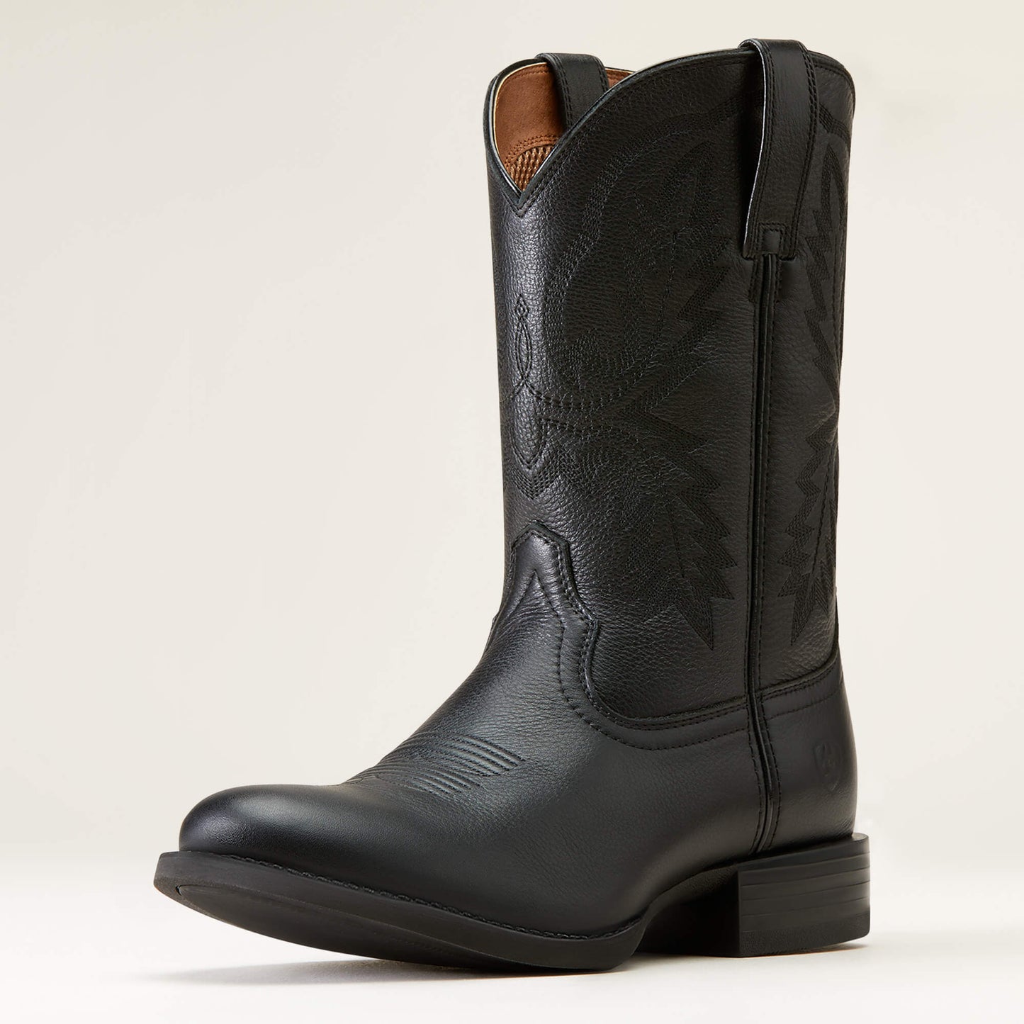 Ariat Sport Black Deertan Stratten Cowboy Boot