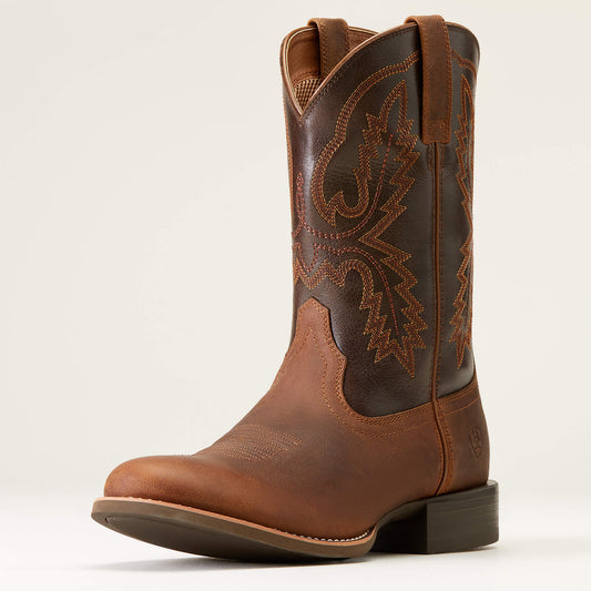 Ariat Men's Stratten Sorrel Punch Cowboy Boot