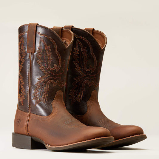 Ariat Men's Stratten Sorrel Punch Cowboy Boot