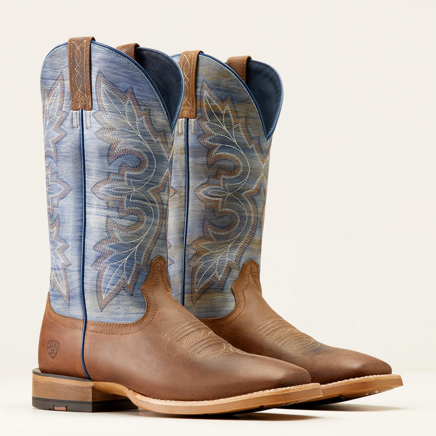 Ariat Men's Loco Brown/Cloud Blue Standout Cowboy Boot