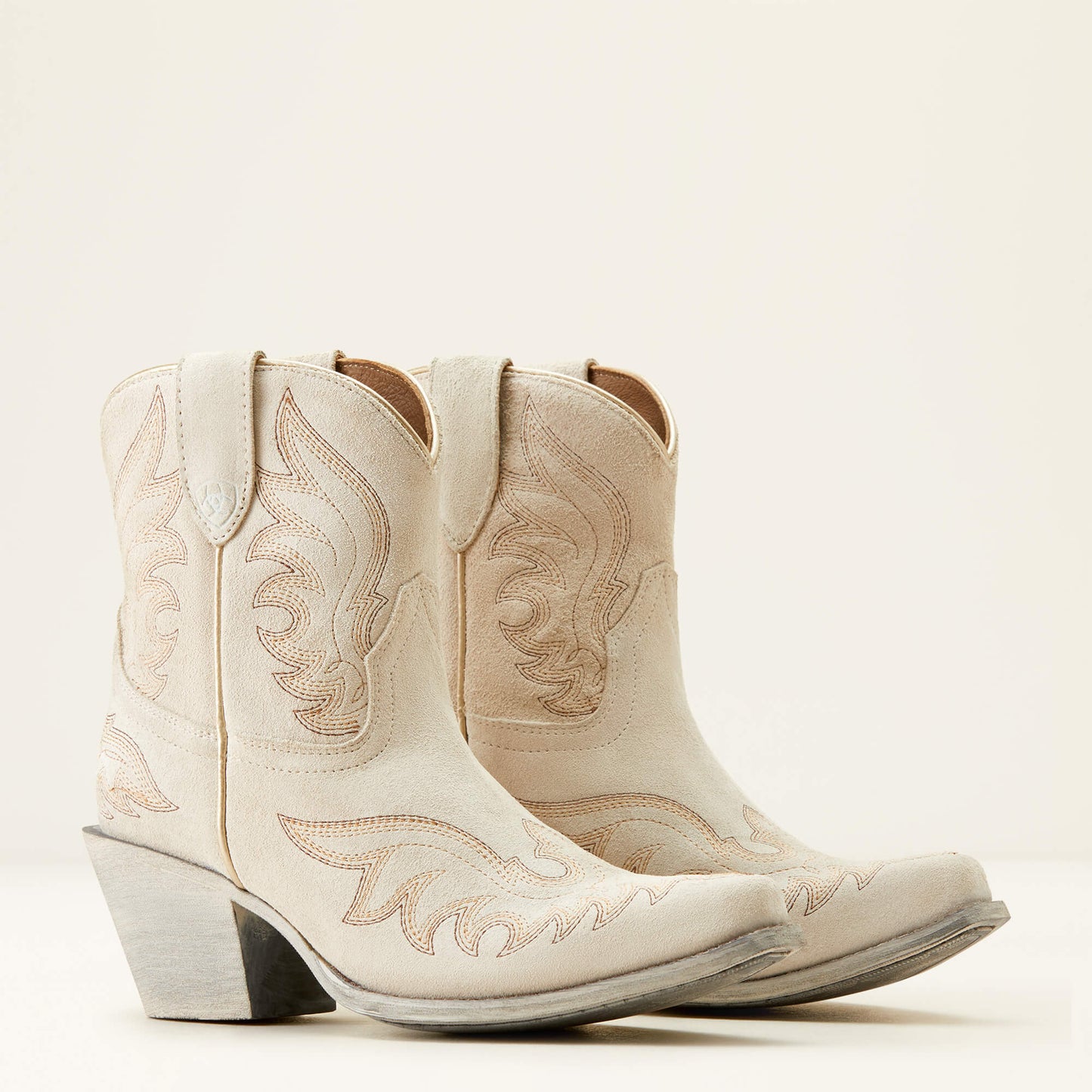 Ariat Women's Chandler Western Boot in Cloud White Suede