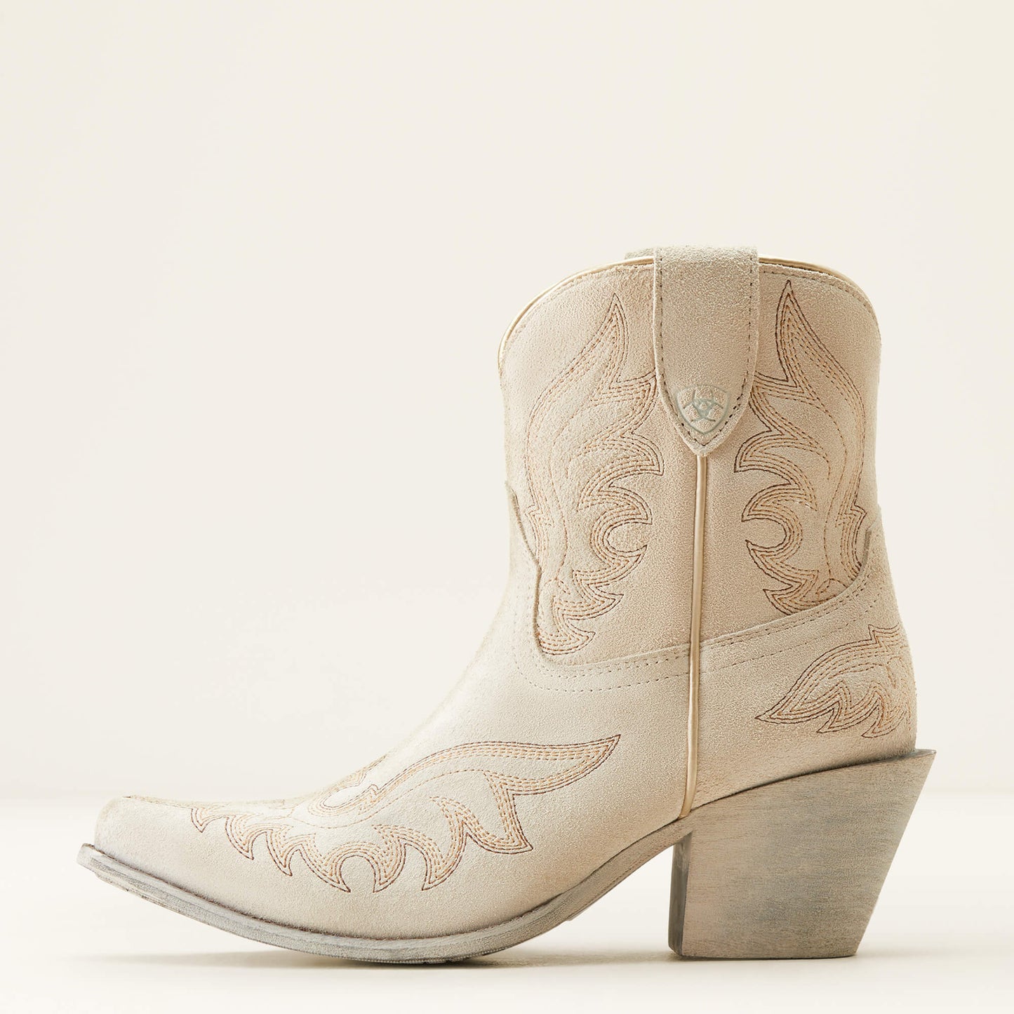 Ariat Women's Chandler Western Boot in Cloud White Suede