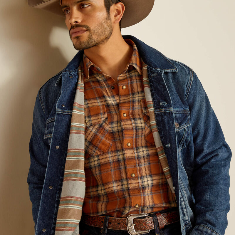 Ariat Men's Blanket Lined Trucker Jacket in Victor