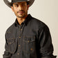 Ariat Men's Black Rinse Denim Shirt