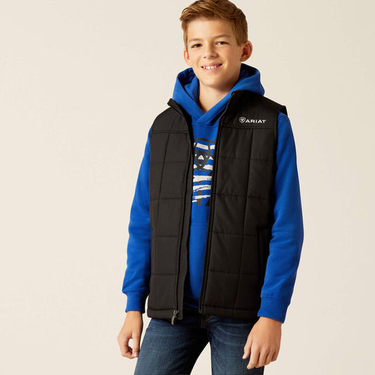 Ariat Boy's Black Crius Insulated Vest