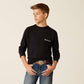 Ariat Boy's Land of the Free Camo Shield Long Sleeve Tee