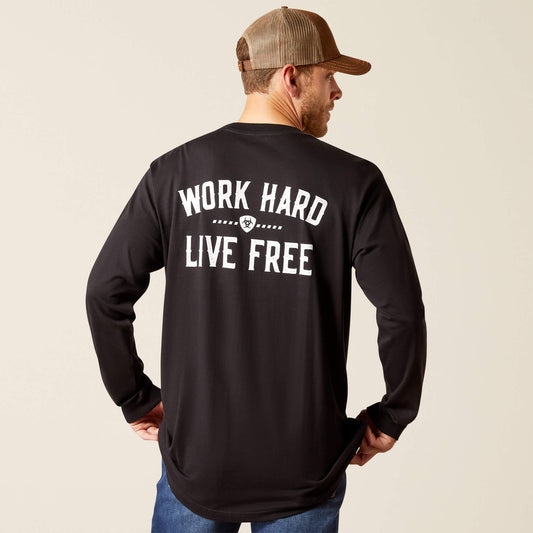 Ariat Men's Rebar Cotton Strong Work Hard Live Free Tee