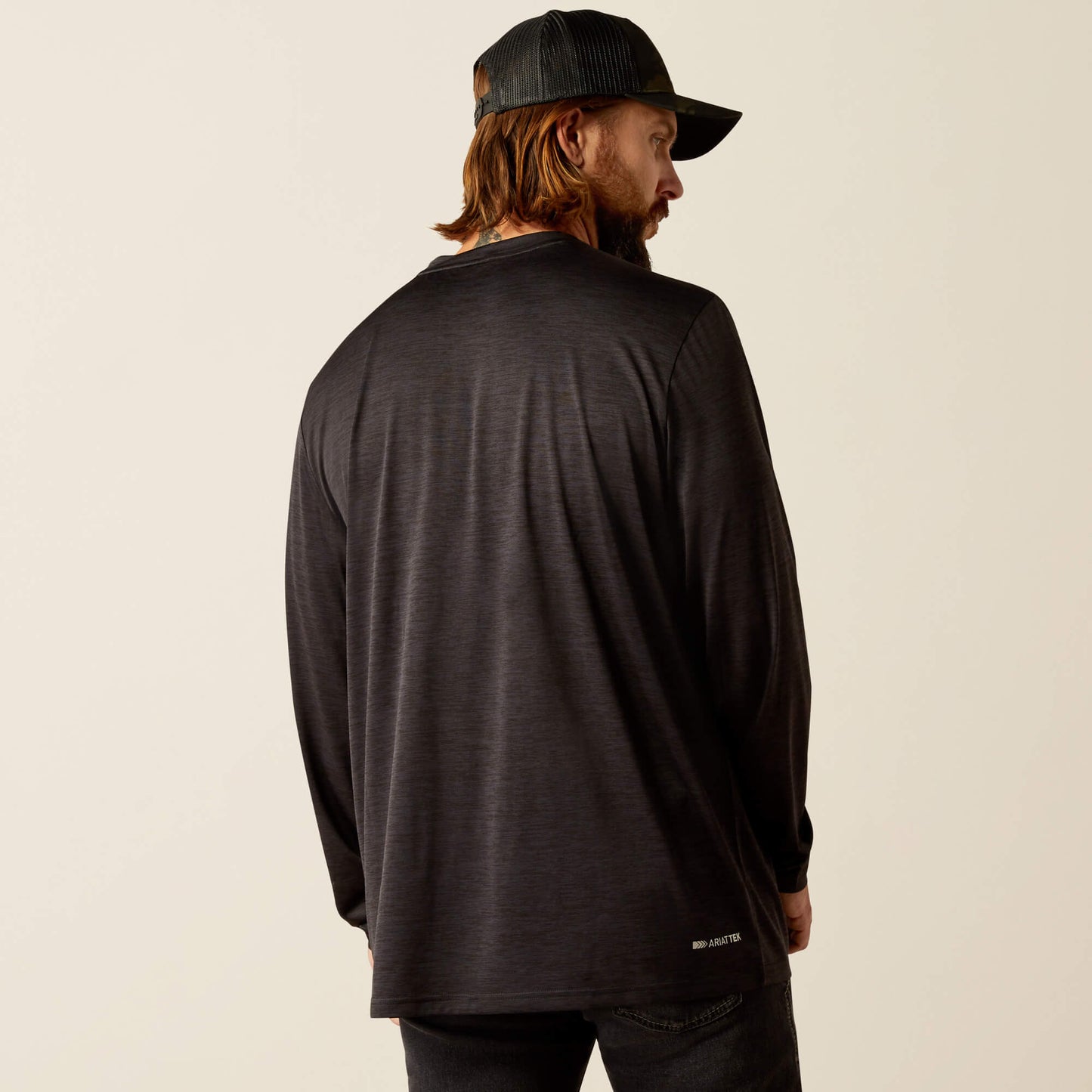 Ariat Men's Black Charger Logo Long Sleeve Tee