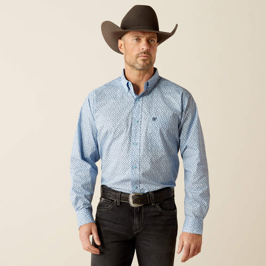 Ariat Men's Light Blue Rowan Classic Fit Shirt